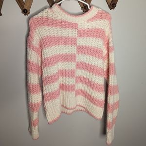 MANGO striped knit sweater